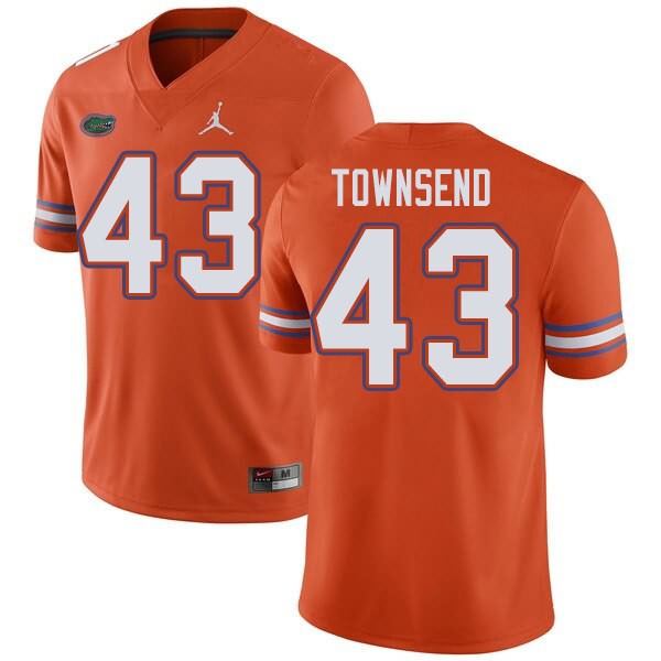 Men's NCAA Florida Gators Tommy Townsend #43 Stitched Authentic Jordan Brand Orange College Football Jersey CGS0165FO